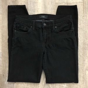 Black skinny stretch jeans